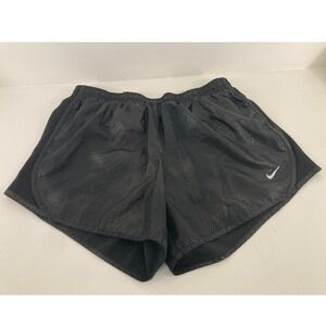 Nike Dri-Fit Tempo Running Shorts Black Shiny Dots Brief-Lined Edgy Whimsigoth